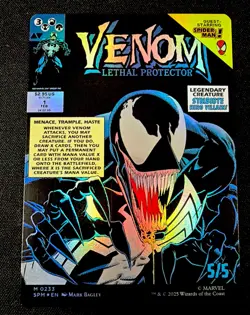 Eddie Brock // Venom, Lethal Protector (#233) - Foil Extended Art SPM NM MTG - Image 1