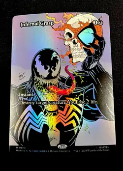 Infernal Grasp (Borderless Foil) Marvel Universe Eternal-Legal Foil Spider-Man - Image 1