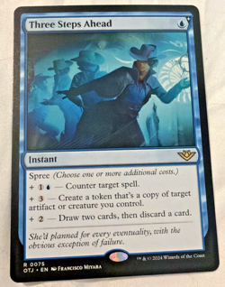 Three Steps Ahead OTJ #0075 MTG Near Mint Magic The Gathering Instant - Image 1
