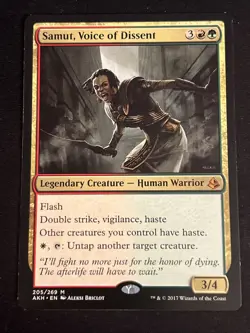 1x Samut, Voice of Dissent (205) Amonkhet LP MTG Magic the Gathering x1 MKE - Image 1