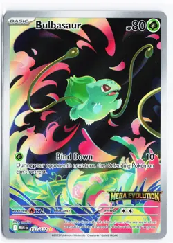 Pokemon Bulbasaur - (Mega Evolution Stamped) IR Holo MCAP 133/132 NM - Image 1