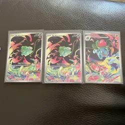 Bulbasaur 133/132 Mega Evolution Promo IR Pokemon Stamped + 133/132 + 134/132 NM - Image 1