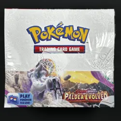 Pokemon Paldea Evolved Booster Box (36 Packs) - New & Sealed (HOLE IN SEAL) - Image 1