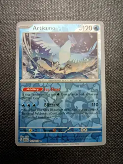 Pokemon TCG Articuno 144/165 Scarlet & Violet 151 Reverse Holo Rare NM - Image 1
