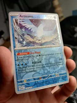 Pokemon TCG Articuno 144/165 Scarlet & Violet 151 Reverse Holo Rare NM - Image 3