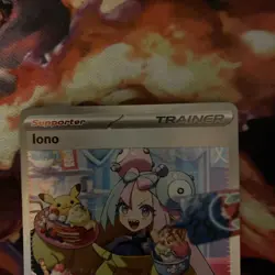 Iono Pokemon TCG Paldea Evolved Holo Ultra Rare Full Art Card - Image 2