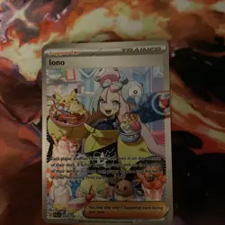 Iono Pokemon TCG Paldea Evolved Holo Ultra Rare Full Art Card - Image 4