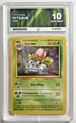 Pokemon TCG WOTC 1999 Base Set Ivysaur - Graded Ace 10 Gem Mint - Image 2