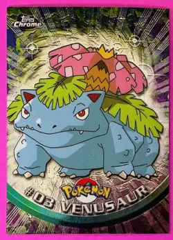 2000 Topps Chrome Pokemon: Venusaur #03 - NM - Image 1
