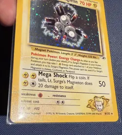 Lt. Surge's Magneton - 8/132 - Pokemon Gym Heroes Holo Rare Card HP - Image 3