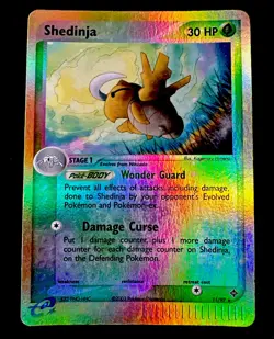 Shedinja 11/97 MP EX Dragon Reverse Holo Pokemon TCG Moderate Play - Image 1
