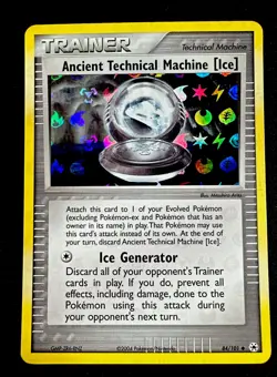 Ancient Technical Machine [Ice] #84 LP Pokemon EX Hidden Legends Reverse Holo - Image 1
