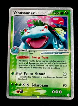 Venusaur ex 112/112 LP FireRed & LeafGreen Holo Vintage Pokemon Card - Image 1