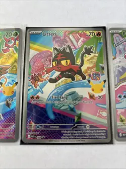pokemon tcg first partner illustration rares. All 3 Are Mint Condition - Image 3