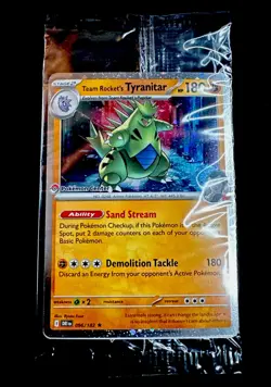 Pokemon Center Promo - Team Rocket’s Tyranitar Destined Rivals Exclusive SEALED - Image 1