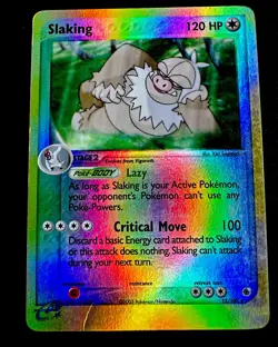 Slaking 12/109 MP Holo & Reverse Holo Ruby & Sapphire 2003 Pokemon TCG Moderate - Image 1