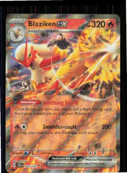 Blaziken ex 024/159 Double Rare Journey Together Pokemon Near Mint - Image 1