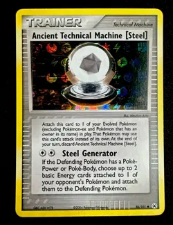Ancient Technical Machine [Steel] Holo Card 86/101 NM Pokemon TCG Reverse Holo - Image 1
