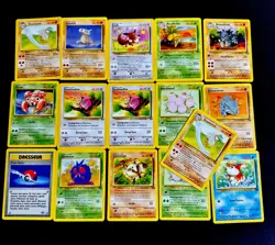 French Pokemon WotC Jungle Series Card Lot Of 16 Cards Eevee Cubone - Image 1