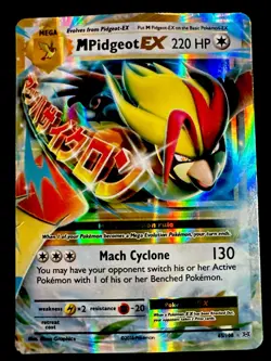 M Pidgeot EX 65/108 HP Pokemon XY TCG Evolutions Holo Rare - Image 1