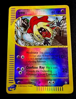 Jynx 18/147 MP Aquapolis 2002 Reverse Holo Rare Pokemon Card TCG - Image 1