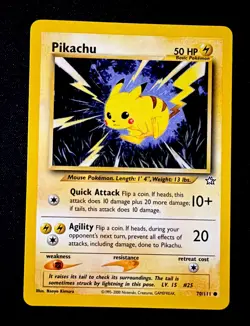 Pokemon TCG Pikachu 70/111 Neo Genesis NM - Image 1