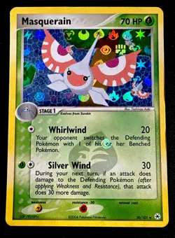 Masquerain 20/101 LP Reverse Holo Ex Hidden Legends Pokemon Card Rare Pokemon - Image 1