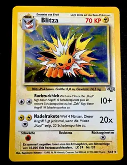 Jolteon (Blitza) 4/64 NM Holo 2000 GERMAN Rare Pokemon Card - Image 1