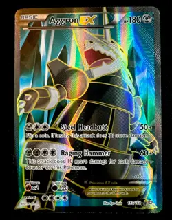 Aggron EX 153/160 NM XY Primal Clash (153 Full Art) Pokemon Card - Image 1