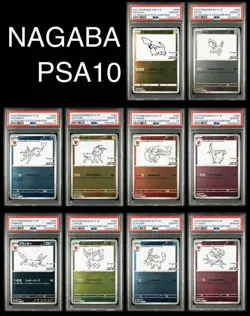 Pokemon PSA 10 Sequential Yu Nagaba Eevee pikachu Promo Set 10 COMPLETE SET - Image 1