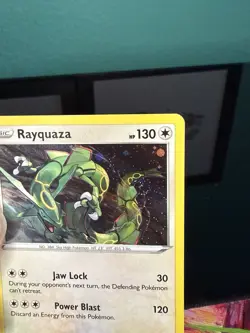 Pokemon TCG Rayquaza SWSH029 Cosmos Holo Black Star Promo Swirl NM - Image 3