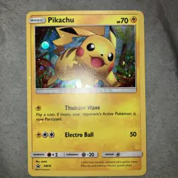 💰FLAWLESS!! Pikachu - SM76 - Pokemon Sun & Moon Promo - Holo Foil - Image 1