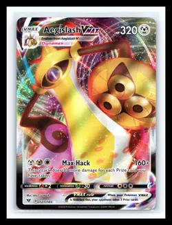 💥 Pokemon TCG Aegislash VMAX Vivid Voltage 127/185 Holo Ultra Rare - Image 1