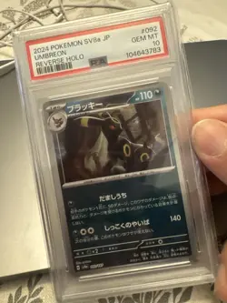 Umbreon 092/187 Terastal Festival Japanese Pokemon Masterball Reverse PSA 10 - Image 1