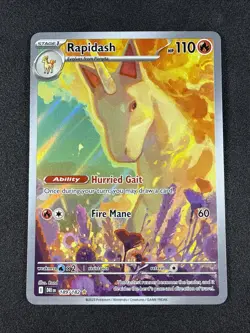 Pokemon TCG Rapidash 189/182 Sv10: Destined Rivals Illustration Rare NM - Image 1