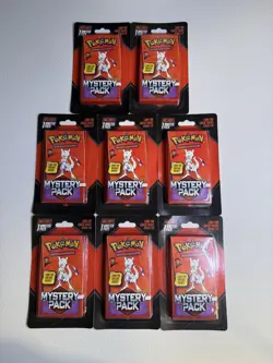 Pokemon TCG Mystery Pack Booster Chase Vintage Mewtwo MJ Holding 2025 (Lot Of 8) - Image 1