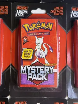 Pokemon TCG Mystery Pack Booster Chase Vintage Mewtwo MJ Holding 2025 (Lot Of 8) - Image 2