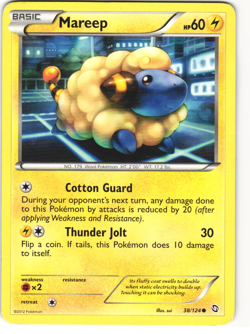 Mareep Common Pokemon TCG Dragons Exalted 38/124 HP - Image 1