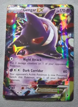 Gengar EX 2014 XY Phantom Forces 34/119 Ultra Rare (LP) Pokemon TCG - Image 1