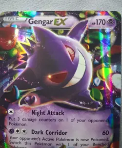 Gengar EX 2014 XY Phantom Forces 34/119 Ultra Rare (LP) Pokemon TCG - Image 2