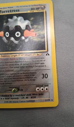 Forretress 21/75 Neo Discovery Regular LP+ Vintage Pokemon TCG - Image 4