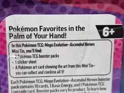 Pokemon TCG Ascended Heroes Mini Tin BRAND NEW SEALED Clefairy Chikorita Artwork - Image 5