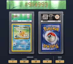 Pokemon TCG WOTC 1999 Base Set - Magikarp 35/102 Graded Ace 8 - Image 1