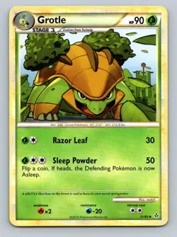 Pokemon Grotle Unleashed 31/95 Light Play LP+ or Better - Image 1