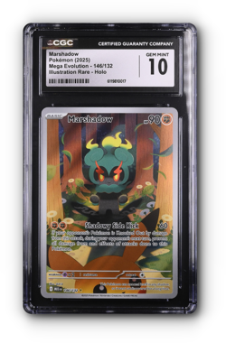 POKEMON Marshadow 146/132 Me01: Mega Evolution Holo - CGC 10 - Image 1
