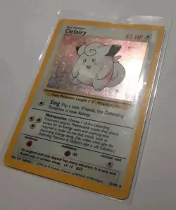 Pokemon 1999 Wotc 5/102 Vintage Rare Base Set Holo Clefairy Hp Tcg Pokemon Card - Image 1