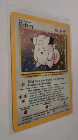 Pokemon 1999 Wotc 5/102 Vintage Rare Base Set Holo Clefairy Hp Tcg Pokemon Card - Image 3