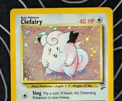 Clefairy 6/130 Base Set 2 Holo Rare Pokemon Tcg Card Wotc Vintage Lightly Played - Image 2
