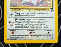 Clefairy 6/130 Base Set 2 Holo Rare Pokemon Tcg Card Wotc Vintage Lightly Played - Image 3