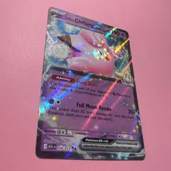 Lillie's Clefairy ex 076/217 NM Holo Double Rare Ascended Heroe Pokemon Card TCG - Image 3